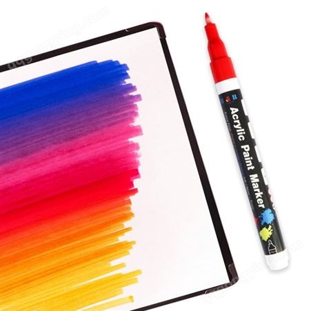 18色丙烯马克笔套装单头彩色水性水彩画笔 美术涂鸦水彩笔