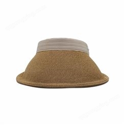 夏季成人防晒遮阳空顶草帽 太阳空顶帽防紫外线户外百搭亲子帽