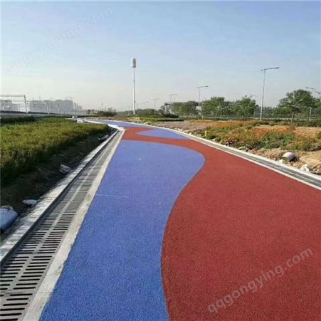 沥青路面透水路面健身跑道公园景观道混凝土改色剂彩色地面修补漆
